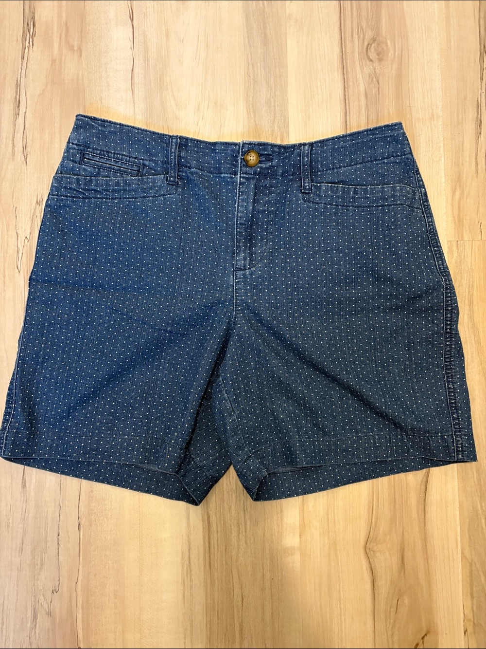 Dark Blue Polka dot Shorts